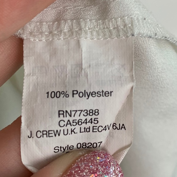 J. Crew White Sleeveless Button Up Blouse - Picture 6 of 6